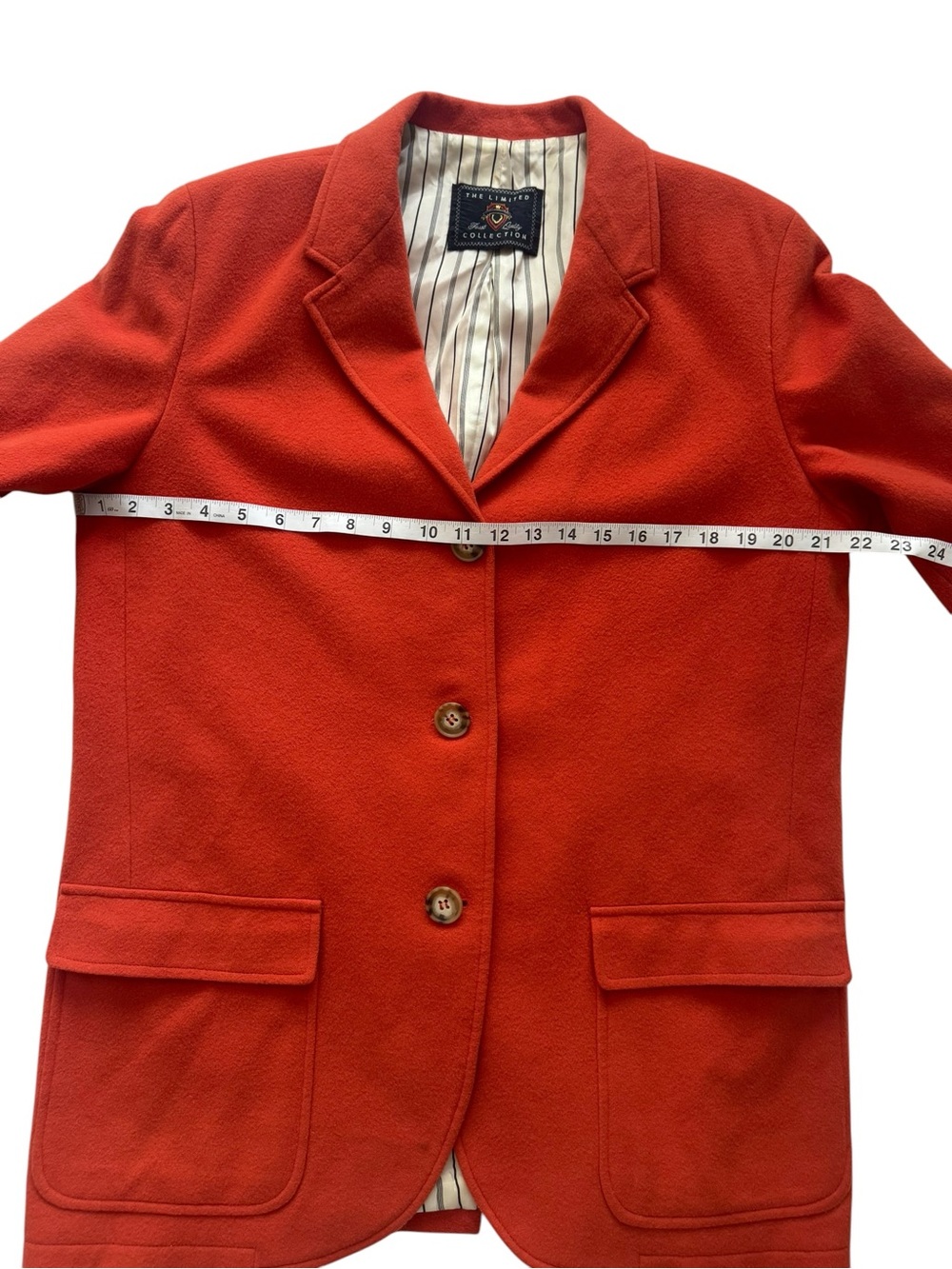 vintage 1990s wool blend blazer  "Finest Quality Collection" by The Limited Sz L - Picture 4 of 8